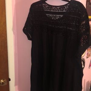 Torrid lace neckline top